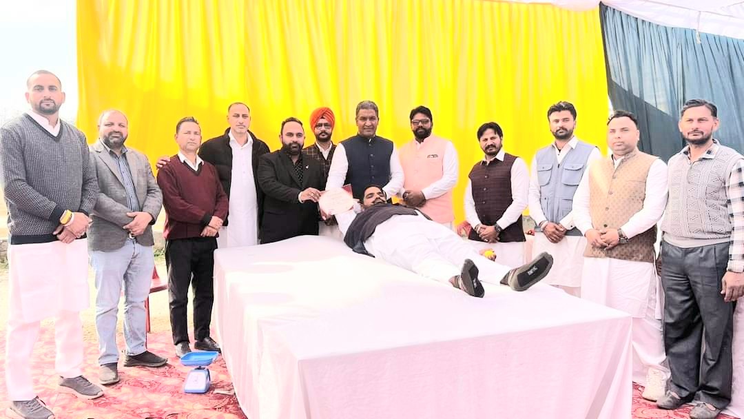 Organized medical examination camp and blood donation camp dedicated to the memory of Sahibzada's